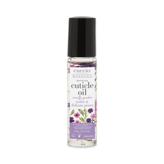 Italian Garden Collection Roll-on Revitalizing Cuticle Oils: Amalfi Garden - Violet & Delicate Peony 9 ml