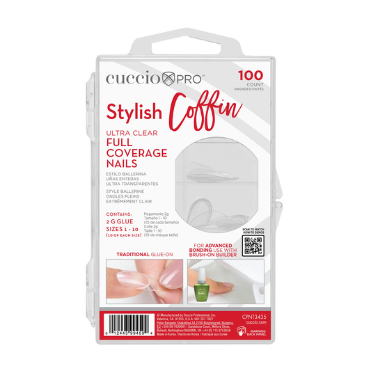 Stylish Coffin Tips 100 Pieces