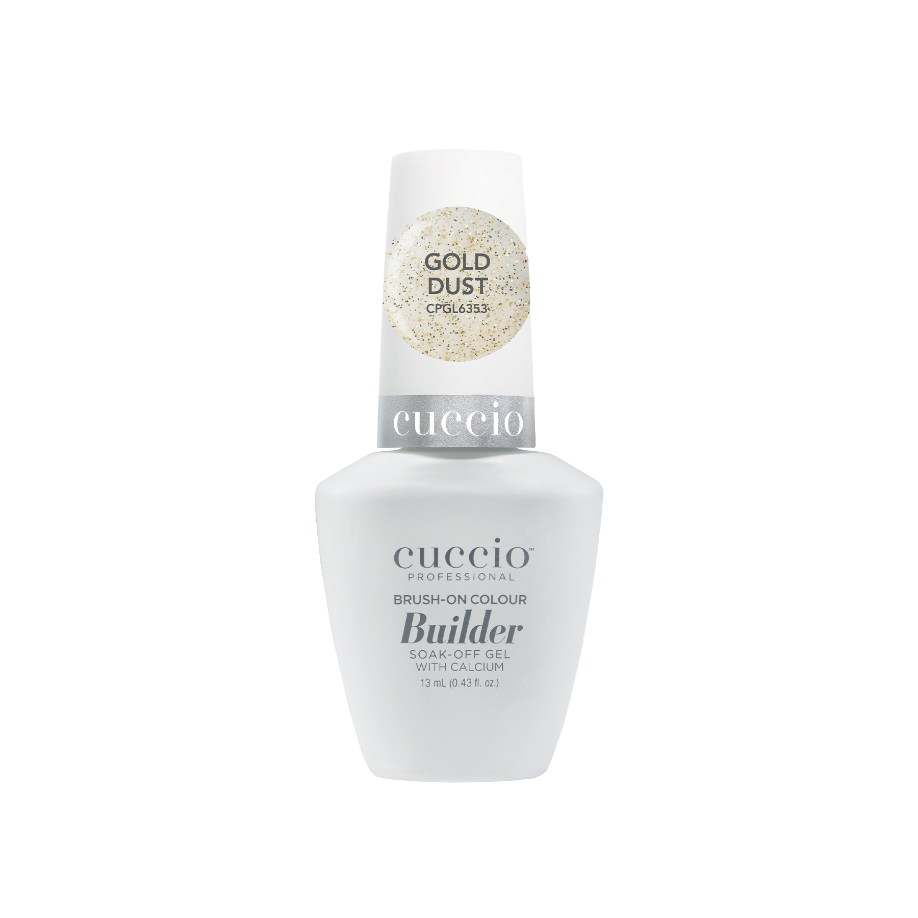 Brush-On Colour Builder Gel with Calcium LED/UV 13ml – Gold Dust 6353