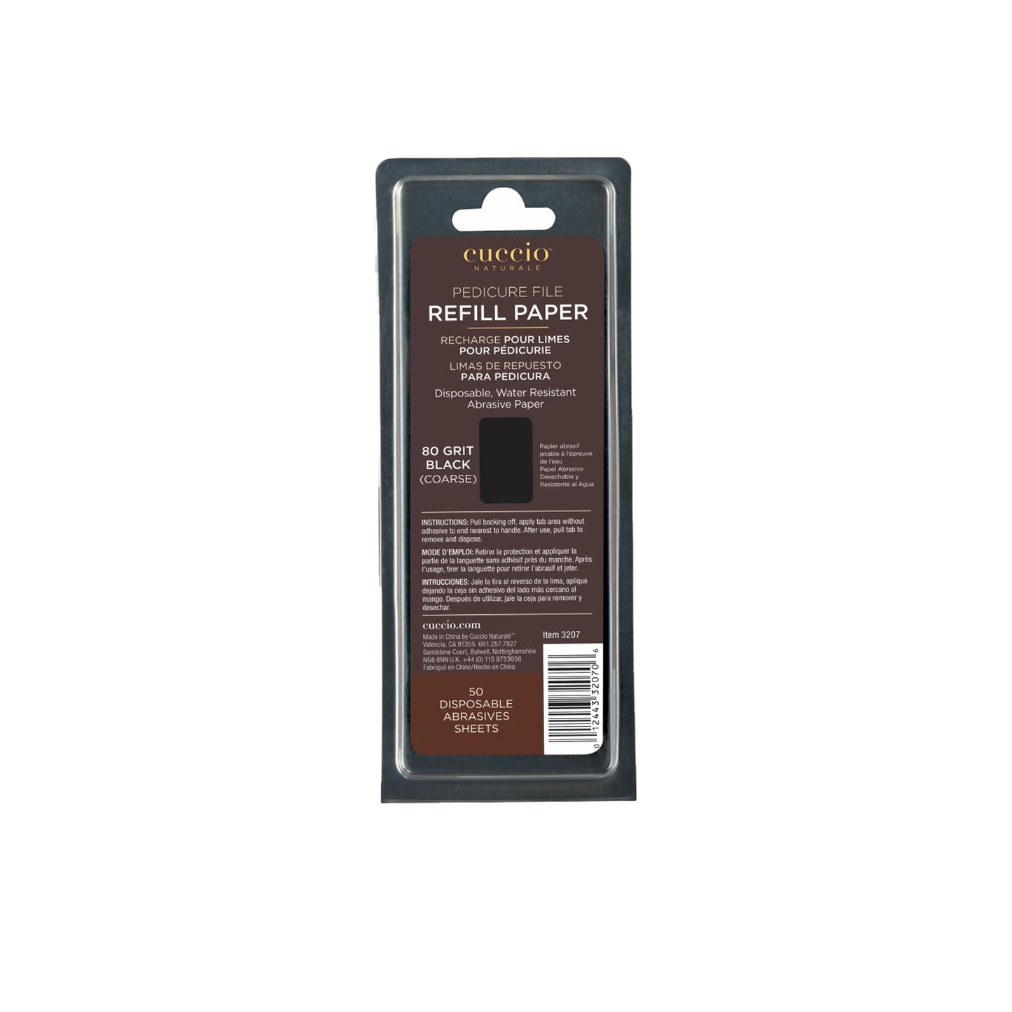 Refill Paper Black for Pedicure 80 grit