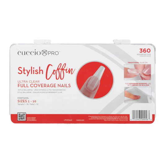 Stylish Coffin Tips 360 Pieces