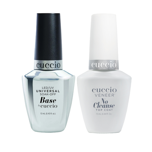 Universal Soak-Off Base & No Cleanse Top Coat-LED UV Soak Off Gel 13ml